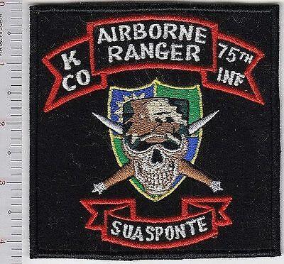 Vietnam US Army Ranger 4th Infantry Division K Company 75th Infantry Regiment AB