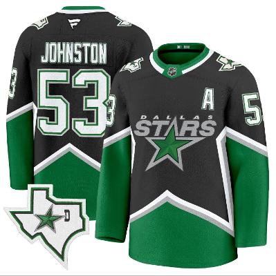 Men Wyatt Johnston #53 Dallas Stars Hockey Jersey 99 Throwback Premium Stitched