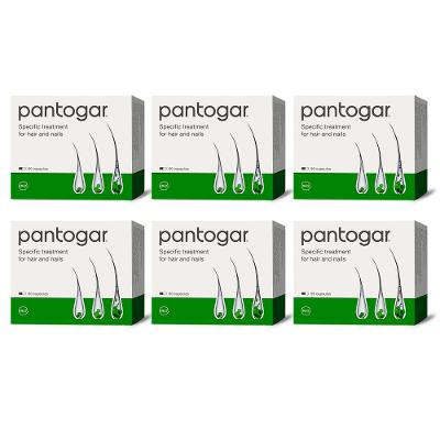  6Boxes Pantogar (Egyptian) total 540 Capsules Anti Hair Loss - Merz Pantovigar