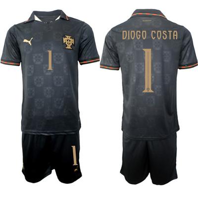 Portugal #1 DIOGO COSTA Jersey Team x World Cup 2026 Away Gray On edition Soccer