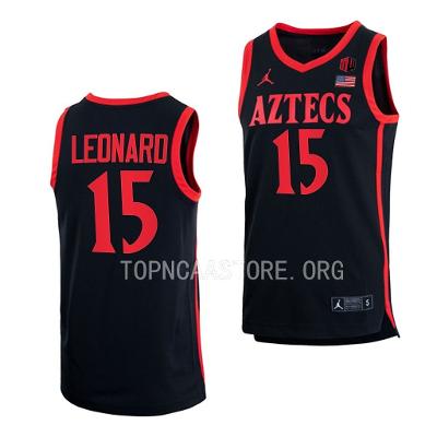 San Diego State Aztecs Kawhi Leonard Black Home Basketball Jersey