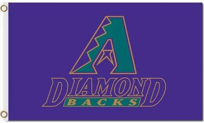 Arizona Diamondbacks Logo Purple Banner Flag 3x5ft