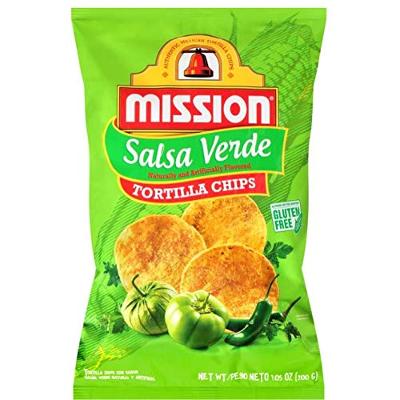 Mission Salsa Verde Tortilla Chips Naturally and Authentically Flavored 7.05 oz (Pack of 1)