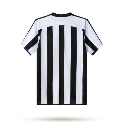 Newcastle United 2003-05 Home Men Retro Jersey  Black White