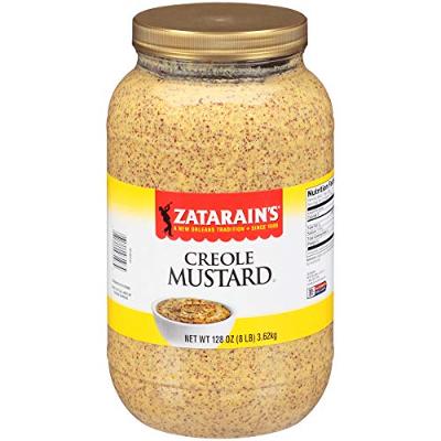 Zatarain's Creole Mustard, 8 lb - One 8 Pound Jar of Creole Mustard Sauce, Cajun