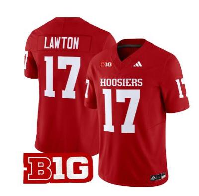 Ty Son Lawton Jersey #17 Indiana Hoosiers Vapor Limited Football Crimson