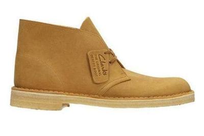Clarks Originals Desert Boot Men's Mustard Yellow Leather 26108405
