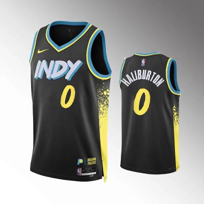 Indiana Pacers Tyrese Haliburton 2024 Black City Edition Jersey