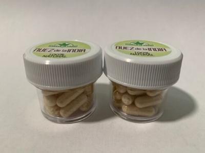 2 CAPSULAS NUEZ DE LA INDIA - 100% Natural 60 Caps Semilla - 2 months Brazil