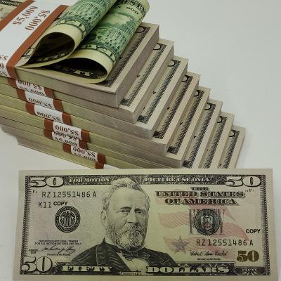 Replica Money 25 Pcs X $50 Prop copy dollar for Movie set ,education,video gift