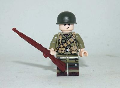 US Army soldier gunner D Day WW2  Toys Minifigure