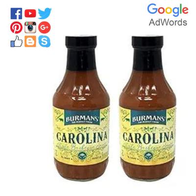 BURMAN'S BBQ Sauce CAROLINA 2-19oz Southwest Flavors (Carolina, 2 Pack)