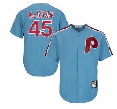 Philadelphia Phillies Tug McGraw Blue Throwback Jersey