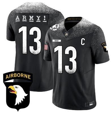 Bryson Daily Jersey #13 Army Black Knights 101st Airborne Division Black