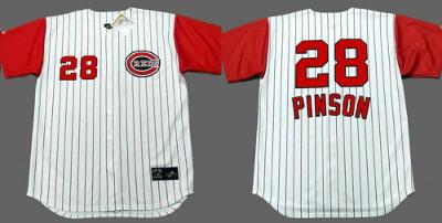 Cincinnati Reds Vada Pinson White Throwback Jersey