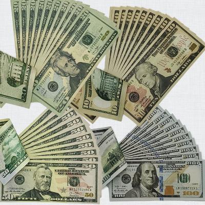 Prop Money Mix 150 Pcs X $100 +$50 +$20 +$10 Fake Bills Full print Double sided 