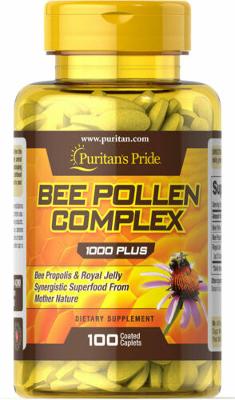 Puritan's Pride Bee Pollen Complex 1000 mg - 100 Caplets