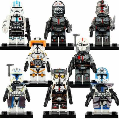 8PCS Star Wars Bad Batch Echo Rex Cody Minifigures