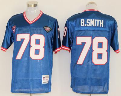 Mens Bruce Smith #78 Football Game Replica Jersey Royal Blue
