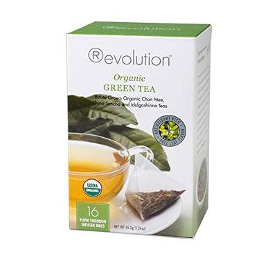 Revolution Tea - Organic Green Tea | Premium Full Leaf Infuser Stringless Teaba