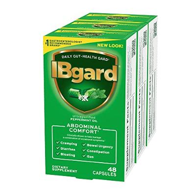 IBgard Gut Health Supplement, Peppermint Oil Capsules for Abdominal Comfort, 144