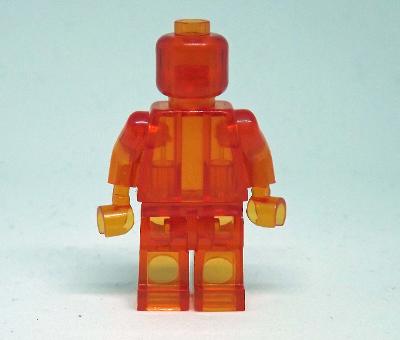 Clear Transparent Orange blank  Toys Minifigure