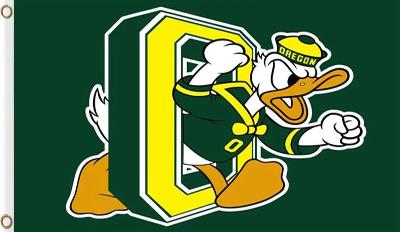 Oregon Ducks Sports Team Flag 3x5ft
