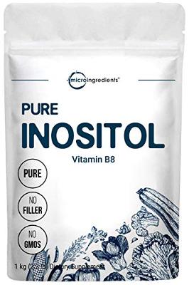 Micro Ingredients Pure Inositol Powder, Inositol B8 Powder, 1KG (2.2 Pounds), S