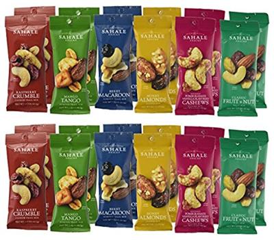 Sahale Snacks All Natural Nut Blends Grab And Go Variety Pack (24 Pack)
