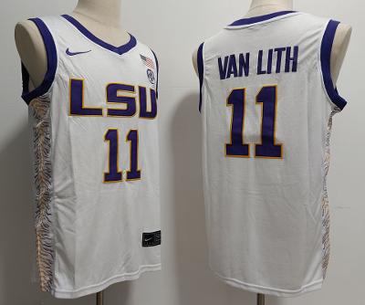 LSU Tigers Hailey Van Lith White Basketball Jersey