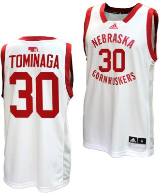 Keisei Tominaga Jersey #30 Nebraska Cornhuskers Basketball Uniform 2023-24 White