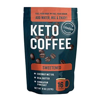 360 Nutrition Instant Keto Coffee - Just Add Water (Sweetened)