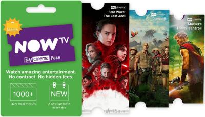 NOW TV 1 MONTH SKY CINEMA PASS -Pass sent via email same day-
