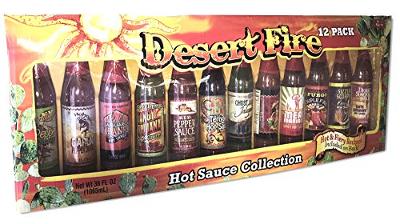 Desert Fire Hot Sauce Collection, 36 Fl Oz, 12 Count
