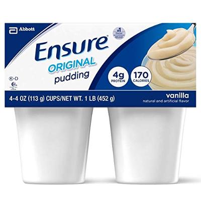 Ensure Pudding Supplement -Vanilla 4 oz Case: 48