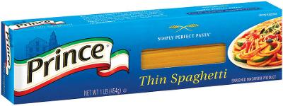 6 Prince Thin Spaghetti Pasta, 16-Ounce Boxes