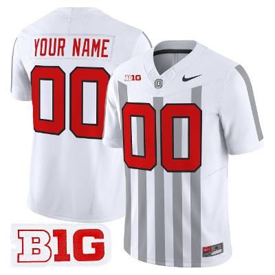 Custom Ohio State Buckeyes Jersey Throwback Vapor Limited Stitched White