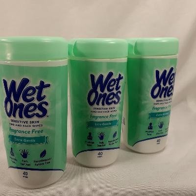 Wet Ones Sensitive Skin fragrance-free total 120 Wipes