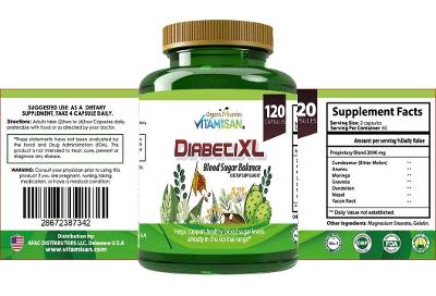 120 CAPSULES DIABETICXL ORGANIC VITAMINS VITAMISAN SEE PICTURE FOR INGREDIENTS