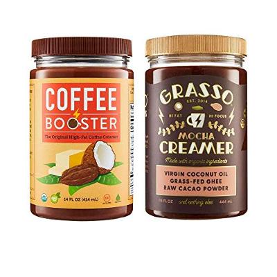 Grasso Mocha Creamer | The Original High-Fat Coffee Creamer | Keto | Coconut Oil