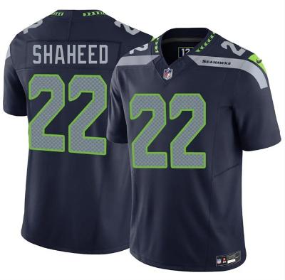 Men Seattle Seahawks #22 Rashid Shaheed Navy 2025 F.U.S.E. Jersey