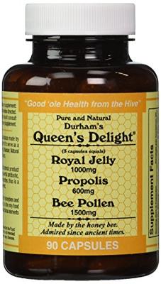 Durhams Queens Delight (Royal Jelly 1000mg, Propolis 600mg, Beepollen 1500mg) in