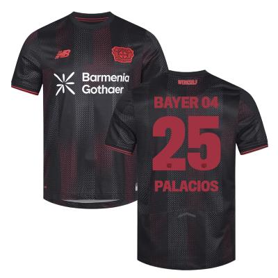 Exequiel Palacios 25 Leverkusen 2025-26 Home Match Jersey  Black