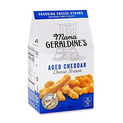 Geraldine's Cheese Straws, Aged Cheddar, 4.5-Ounce (Pack of 6)