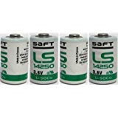 SAFT LS14250 LS 14250 1/2 AA 3.6v Li-SOCl2 Lithium Battery MADE IN FRANCE 4 Pack