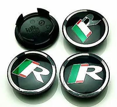 59mm Jaguar R logo wheel centre caps x4