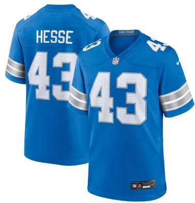 Parker Hesse Detroit Lions Game Jersey Blue
