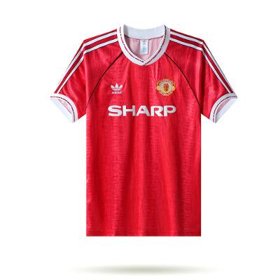 Manchester United 1990-92 Home Men Retro Jersey  Red