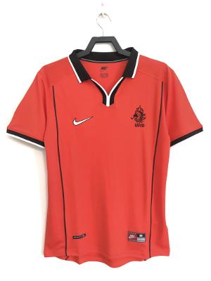 Netherlands 1998 Home Retro Jersey  Men Orange