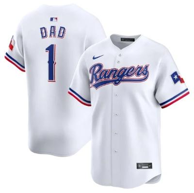 Texas Rangers #1 Dad Home Limited Jersey White